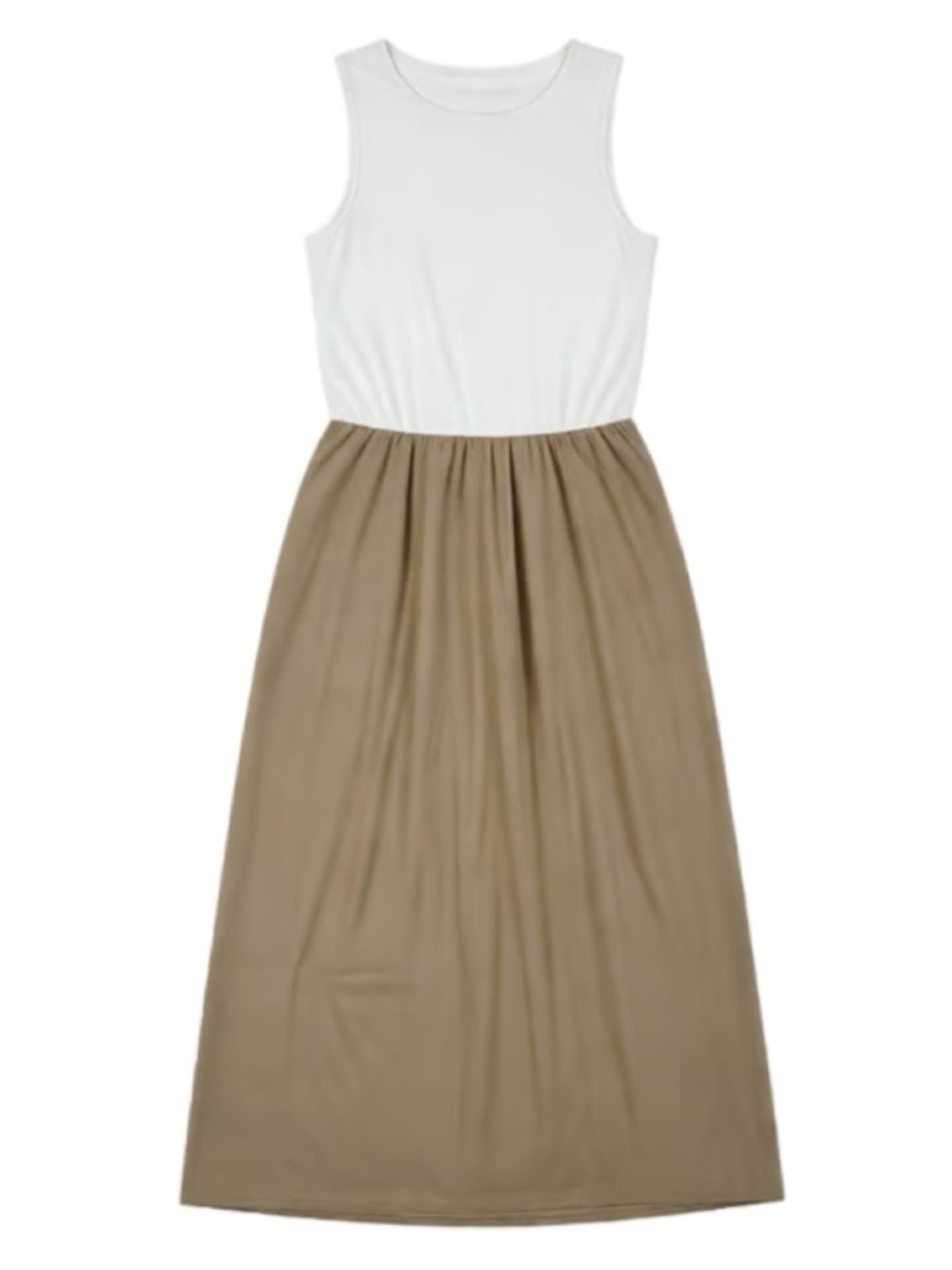 gap mixed media maxi dress